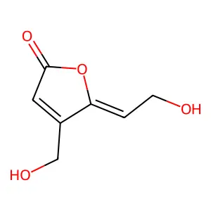5-(2-Hydroxyethylidene)-4-(hydroxymethyl)furan-2(5H)-one structure