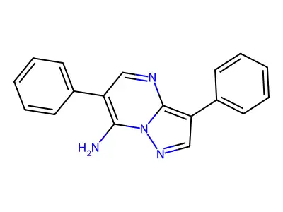 3,6-Diphenylpyrazolo[1,5-a]pyrimidin-7-amine structure