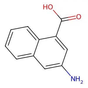 3-Aminonaphthalene-1-carboxylic acid;sulfuric acid structure