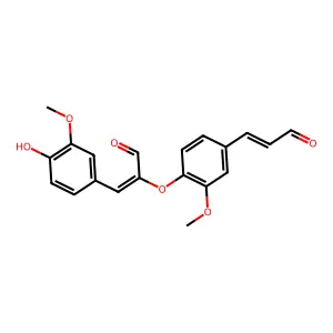 3-(4-Hydroxy-3-methoxyphenyl)-2-[2-methoxy-4-(3-oxo-1-propen-1-yl)phenoxy]-2-propenal structure