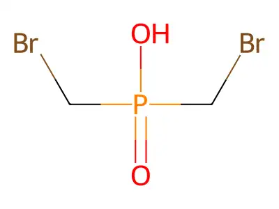 Bis(bromomethyl)phosphinic acid structure