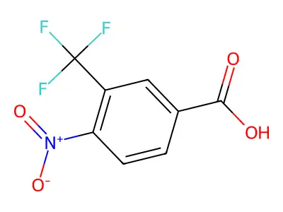 3-Nitro-4-(trifluoromethyl)benzoic acid structure