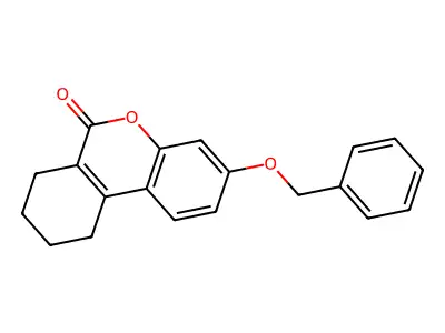 3-(benzyloxy)-7,8,9,10-tetrahydro-6H-benzo[c]chromen-6-one structure