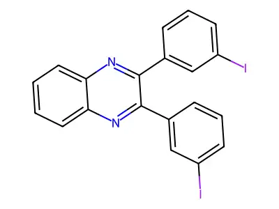 2,3-Bis(3-iodophenyl)quinoxaline structure