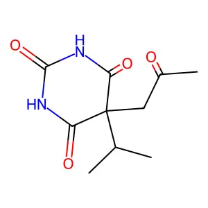 5-Acetonyl-5-iso-propylbarbiturate structure