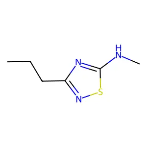 1,2,4-Thiadiazole, 5-(methylamino)-3-propyl- structure