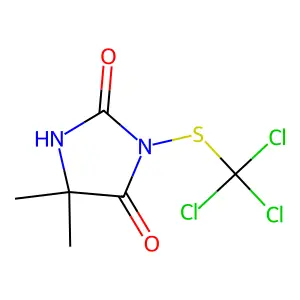 2,4-Imidazolidinedione, 5,5-dimethyl-3-((trichloromethyl)thio)- structure