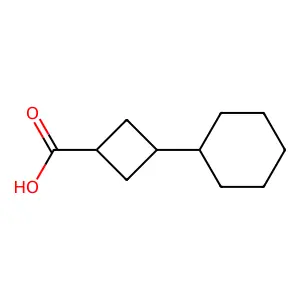 Cyclobutanecarboxylic acid, 3-cyclohexyl- structure