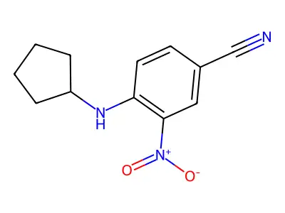 4-(Cyclopentylamino)-3-nitrobenzonitrile structure