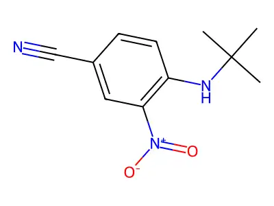 4-(Tert-butylamino)-3-nitrobenzonitrile structure
