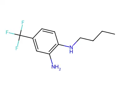 N1-butyl-4-(trifluoromethyl)benzene-1,2-diamine structure