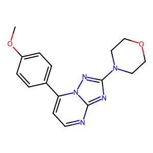 7-(4-Methoxyphenyl)-2-(4-morpholinyl)[1,2,4]triazolo[1,5-a]pyrimidine structure