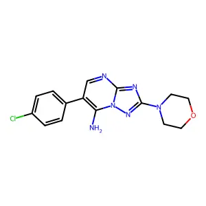 6-(4-Chlorophenyl)-2-morpholino[1,2,4]triazolo[1,5-a]pyrimidin-7-amine structure