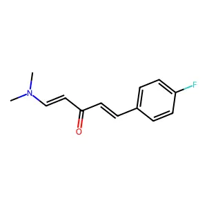 1-(Dimethylamino)-5-(4-fluorophenyl)penta-1,4-dien-3-one structure