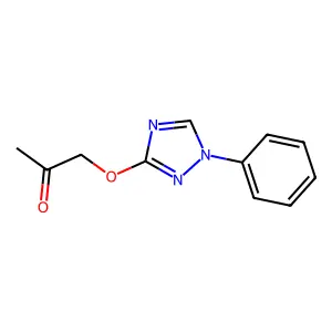 1-[(1-phenyl-1H-1,2,4-triazol-3-yl)oxy]acetone structure