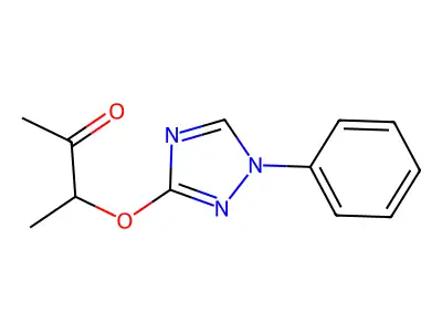3-[(1-phenyl-1H-1,2,4-triazol-3-yl)oxy]-2-butanone structure