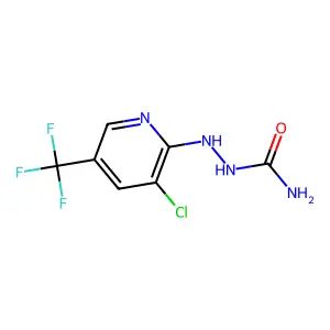 2-[3-Chloro-5-(trifluoromethyl)-2-pyridinyl]-1-hydrazinecarboxamide structure