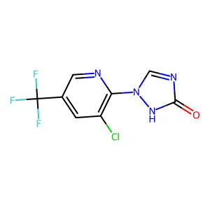 1-[3-chloro-5-(trifluoromethyl)-2-pyridinyl]-1H-1,2,4-triazol-3-ol structure