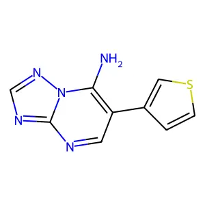 6-(3-Thienyl)[1,2,4]triazolo[1,5-a]pyrimidin-7-amine structure