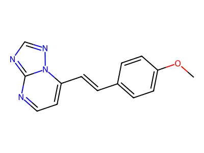 7-[2-(4-Methoxyphenyl)ethenyl]-[1,2,4]triazolo[1,5-a]pyrimidine structure