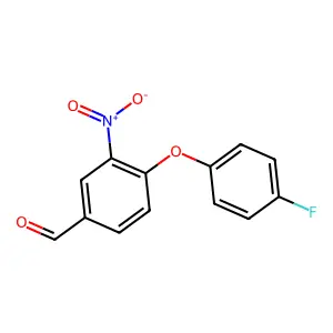 4-(4-Fluorophenoxy)-3-nitrobenzaldehyde structure