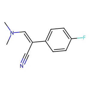 3-(Dimethylamino)-2-(4-fluorophenyl)acrylonitrile structure