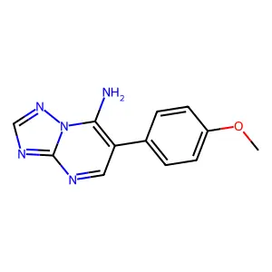 6-(4-Methoxyphenyl)-[1,2,4]triazolo[1,5-a]pyrimidin-7-amine structure