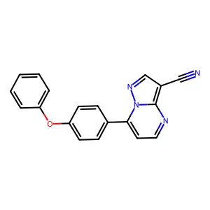 7-(4-Phenoxyphenyl)pyrazolo[1,5-a]pyrimidine-3-carbonitrile structure