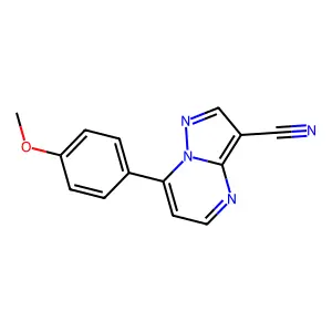 7-(4-Methoxyphenyl)pyrazolo[1,5-a]pyrimidine-3-carbonitrile structure