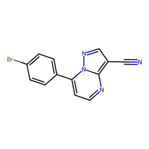 7-(4-Bromophenyl)pyrazolo[1,5-a]pyrimidine-3-carbonitrile structure