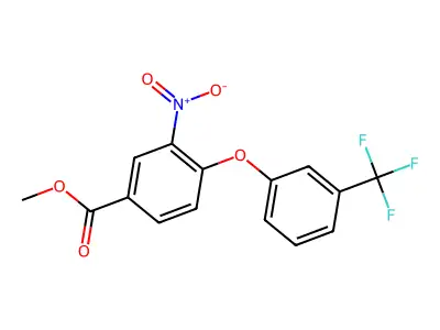 Methyl 3-nitro-4-[3-(trifluoromethyl)phenoxy]benzoate structure