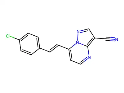 7-(4-Chlorostyryl)pyrazolo[1,5-a]pyrimidine-3-carbonitrile structure