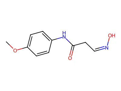 3-hydroxyimino-N-(4-methoxyphenyl)propanamide structure