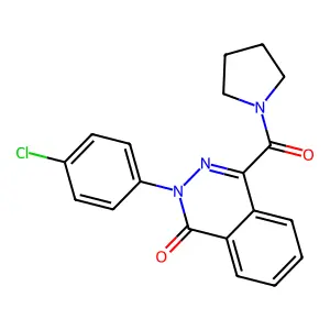 2-(4-Chlorophenyl)-4-(pyrrolidine-1-carbonyl)phthalazin-1-one structure