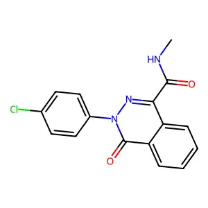 3-(4-chlorophenyl)-N-methyl-4-oxo-3,4-dihydro-1-phthalazinecarboxamide structure