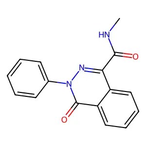 N-methyl-4-oxo-3-phenyl-3,4-dihydro-1-phthalazinecarboxamide structure