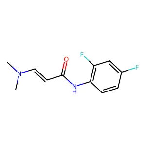 N-(2,4-difluorophenyl)-3-(dimethylamino)prop-2-enamide structure