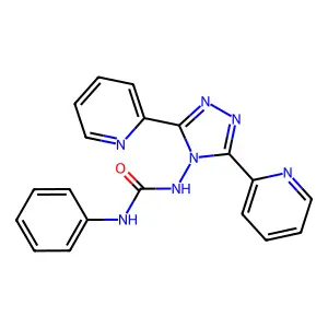 N-[3,5-di(2-pyridinyl)-4H-1,2,4-triazol-4-yl]-N'-phenylurea structure