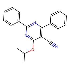 4-(1-Methylethoxy)-2,6-diphenyl-5-pyrimidinecarbonitrile structure