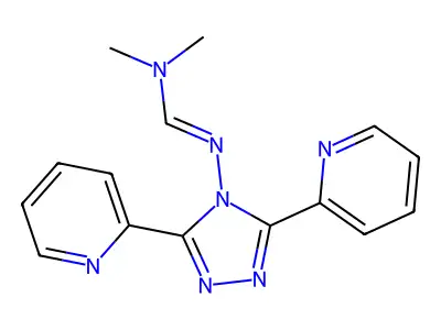 N'-(3,5-dipyridin-2-yl-1,2,4-triazol-4-yl)-N,N-dimethylmethanimidamide structure