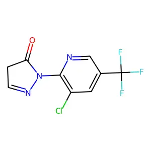 2-[3-chloro-5-(trifluoromethyl)-2-pyridinyl]-2,4-dihydro-3H-pyrazol-3-one structure