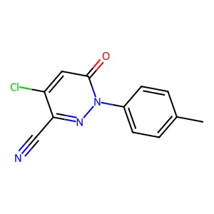 4-Chloro-1-(4-methylphenyl)-6-oxo-1,6-dihydro-3-pyridazinecarbonitrile structure