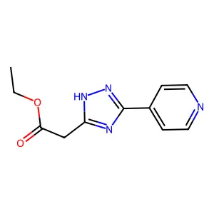 5-(4-Pyridinyl)-1H-1,2,4-triazole-3-acetic acid ethyl ester structure