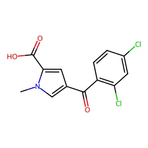 4-(2,4-dichlorobenzoyl)-1-methyl-1H-pyrrole-2-carboxylic acid structure