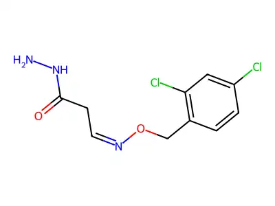 3-[(2,4-Dichlorophenyl)methoxyimino]propanehydrazide structure