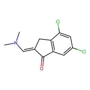 4,6-Dichloro-2-[(dimethylamino)methylene]-1-indanone structure