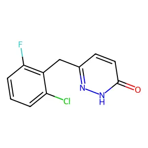 6-(2-Chloro-6-fluorobenzyl)-3-pyridazinol structure