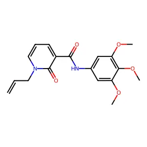 1-allyl-2-oxo-N-(3,4,5-trimethoxyphenyl)-1,2-dihydro-3-pyridinecarboxamide structure