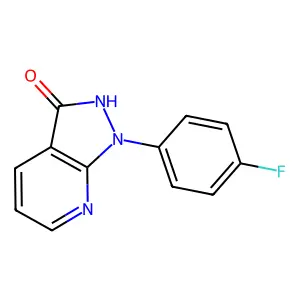 1-(4-fluorophenyl)-1,2-dihydro-3H-pyrazolo[3,4-b]pyridin-3-one structure