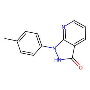 1-(4-methylphenyl)-1,2-dihydro-3H-pyrazolo[3,4-b]pyridin-3-one structure